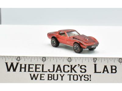 Custom Corvette Red 1968 Redline Hot Wheels Mattel Vintage RL