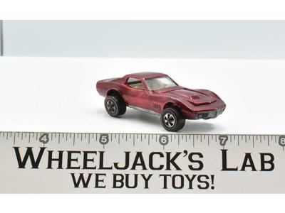 Custom Corvette Magenta 1968 Redline Hot Wheels Mattel Vintage RL