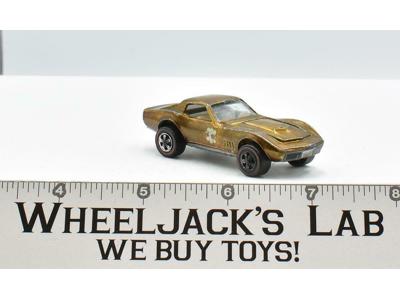 Custom Corvette Gold 1968 Redline Hot Wheels Mattel Vintage RL