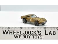 Custom Corvette Gold 1968 Redline Hot Wheels Mattel Vintage RL