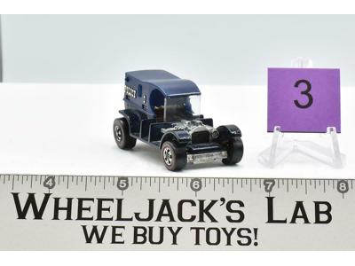 Paddy Wagon #3 Dark Blue 1969 Hot Wheels Mattel Redlines Vintage RL