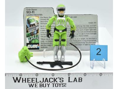 Sci-Fi #2 V1 100% Complete GI Joe ARAH Vintage Hasbro 1986 Action Figure
