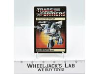 Jazz Action Figure Instruction Manual Booklet 1984 Hasbro G1 Transformers