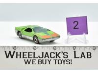 Carabo Green #2 Flying Colors 1970 Hot Wheels Mattel Vintage Redline RL