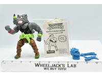 Machine Gunnin Rocksteady COMPLETE Teenage Mutant Ninja Turtle 1991 Playmates