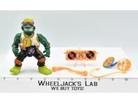 Rappin' Mike #1 100% Complete 1991 TMNT Teenage Mutant Ninja Turtle Playmates