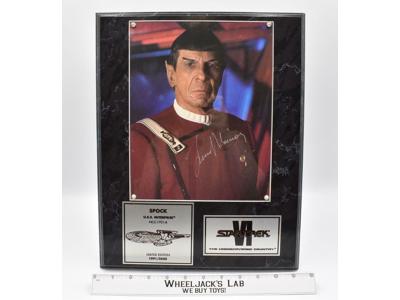 Spock Star Trek The Undiscovered Country AUTOGRAPHED Plaque #1091 of 2500