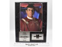 Spock Star Trek The Undiscovered Country AUTOGRAPHED Plaque #1091 of 2500