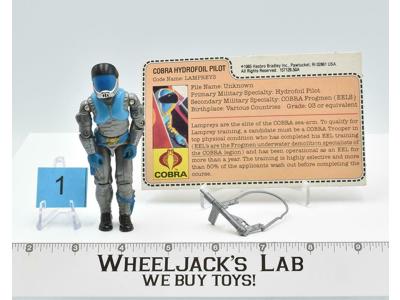 Lampreys #1 V1 100% Complete GI Joe ARAH Vintage Hasbro 1985 Action Figure
