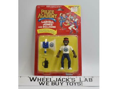 Larvell Jones With Bullhorn MOSC Original Police Academy 1988 Kenner Vintage