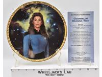 Counselor Deanna Troi The Next Gen. Plate Star Trek 1994 Hamilton Collection
