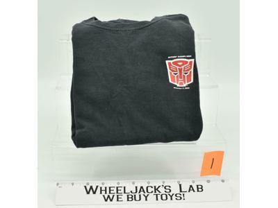 Botcon Europe 2002 #1 Small Black T-Shirt Transformers Action Figure