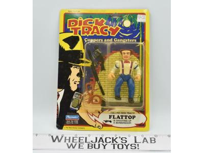 Flat Top Dick Tracy 5" Coppers &amp; Gangsters MOSC Action Figure 1990 Playmates