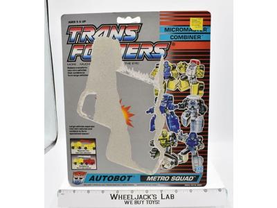 Metro Squad Cardback 1989 Vintage Hasbro G1 Transformers Action Figure