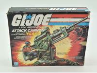 Flak Attack Cannon W/ Box Complete GI Joe 1982 Action Figure Hasbro Vintage