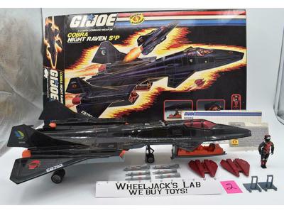 Cobra Night Raven S3P #2 W/ Pilot 100% Complete W/Box GI Joe 1986 Vehicle Hasbro