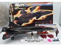 Cobra Night Raven S3P #2 W/ Pilot 100% Complete W/Box GI Joe 1986 Vehicle Hasbro