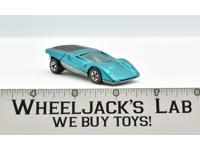 Ferrari 512s Teal Restored 1970 Redline Hot Wheels Mattel Vintage RL