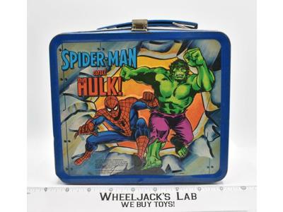 Spiderman Hulk &amp; Captain America Lunchbox DC Comics Aladdin Industries 1980