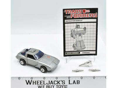 Camshaft 100% Complete 1985 G1 Transformers Mazda RX-7 Action Figure