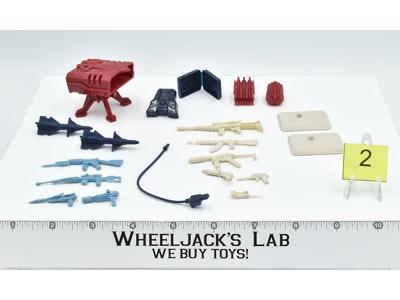Lot Battle Gear Accessory 4 Set 2 1986 Weapons GI Joe Vintage Action Figure