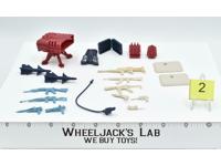 Lot Battle Gear Accessory 4 Set 2 1986 Weapons GI Joe Vintage Action Figure