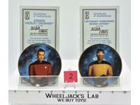 Lt. Commander Laforge&amp;Ensign Wesley Crusher #2 Mini Plates Star Trek 97 Hamilton