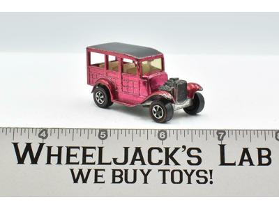 Classic 31 Ford Woody Rose Hot Wheels Mattel 1968 Redline Vintage