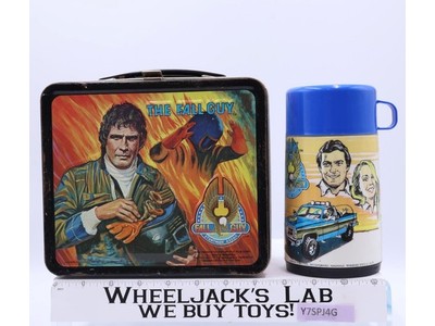 The Fall Guy Metal Lunchbox w/ THERMOS 1981 Aladdin 20th Century-Fox