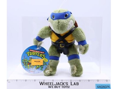 Leonardo Window Clinger 10" Plush TMNT 1989 Playmates NEW W/TAGS