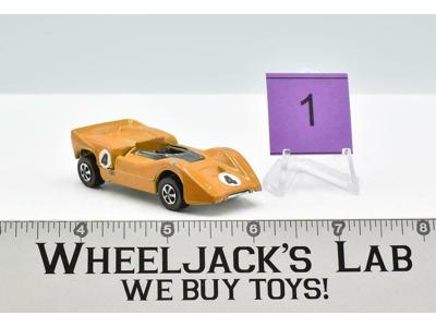 McLaren M6A #1 Orange Enamel 1969 Redline Hot Wheels Mattel Vintage RL