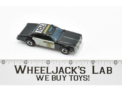 Sheriff #701 Black 1977 Hot Wheels Mattel Vintage Blackwall
