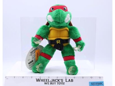 Raphael Window Clinger 10" Plush TMNT 1989 Playmates NEW W/TAGS