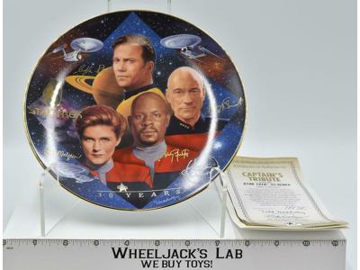 Captain's Tribute 30 Years Plate Star Trek 1997 The Hamilton Collection