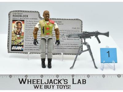 Roadblock #1 V1 100% Complete 1986 GI Joe ARAH Hasbro Vintage Action Figure