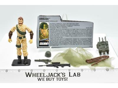 Ambush V1 100% Complete 1990 GI Joe ARAH Hasbro Vintage Action Figure