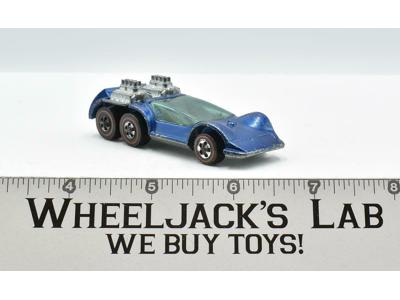 Six Shooter Blue 1971 Redline Hot Wheels Mattel Vintage RL