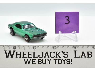 Custom Camaro #3 Green 1968 Hot Wheels Mattel Vintage Redline RL