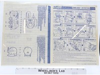 Cobra B.U.G.G. 1988 ORIGINAL Instructions/Blueprints G.I. Joe Hasbro