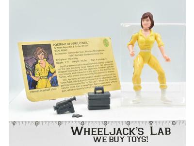 April O'Neil Blue Stripe Teenage Mutant Ninja Turtles TMNT 1988 Playmates Figure