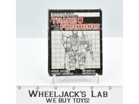 Metroplex Instruction Manual Booklet CANADIAN 1984 Hasbro G1 Transformers