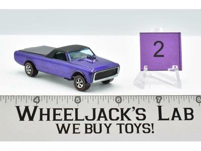 Custom Fleetside #2 Purple 1968 Redline Hot Wheels Mattel Vintage RL