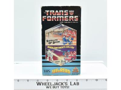 See &amp; Read Satellite of Doom When Continents VHS G1 Transformers Kid Stuff 1985