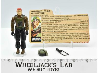 Thunder V1 100% Complete 1984 GI Joe ARAH Hasbro Vintage Action Figure