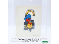 Pac-Man w/ Ghost Screenprint Sample Transfer 1980s Bally Midway Mfg Co. Vtg