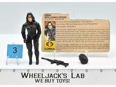 Baroness #3 V1 100% Complete 1984 GI Joe ARAH Hasbro Vintage Action Figure