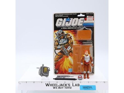 Charbroil V1 100% Complete W/34 Cardback & Bubble 1988 G.I. Joe Hasbro Vintage