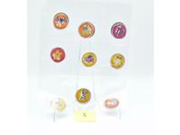 Lot of 13 Cards Pokemon Pikachu + 12 round Button Cards