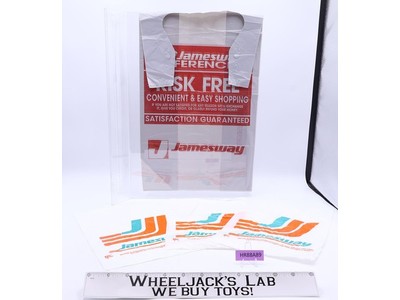 Lot of 4 Jamesway Department Store Plastic Shopping Bags Vintage