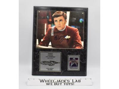 Commander Chekov Star Trek 1991 25th Anniversary AUTOGRAPHED Plaque #106 of 2500